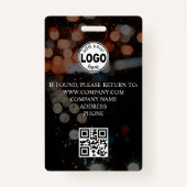 Badge Livre d'événements VIP QR Code personnalisé (Dos)
