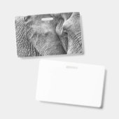 Badge L'oeil d'un éléphant (Avant & arrière)