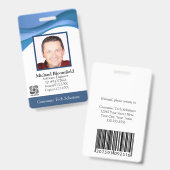 Badge Logiciel d'informatique moderne Société informatiq (Avant & arrière)