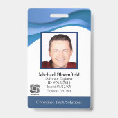 Badge Logiciel d'informatique moderne Société informatiq (Avant)