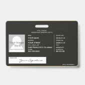 Badge Logistique (Dos)