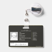 Badge Logistique (Dos avec clip rétractable)