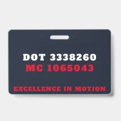 BADGE LOGISTIQUE MA2D (Arrière)