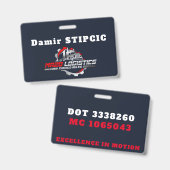 BADGE LOGISTIQUE MA2D (Avant & arrière)