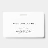 Badge Logo bleu de l'hôpital Médicale Navy (Back)