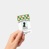 Badge Logo Customisé du DRAPEAU IRLANDE Nom de la photo (Handheld)