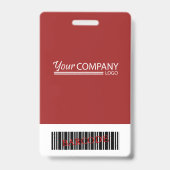 Badge Logo de Bourgogne, Code-Barre Code ID Carte de clé (Arrière)