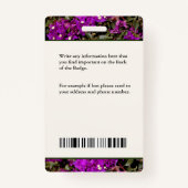 Badge Logo de carte d'identité de l'employé de l'hôpital (Dos)