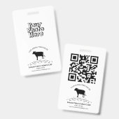 Badge Logo de Ferme de Vaches (Avant & arrière)