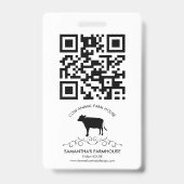 Badge Logo de Ferme de Vaches (Arrière)