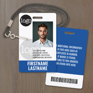 Badge Logo de filigrane du code-barres de l'employé esse