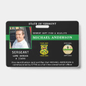 Badge Logo de la carte d'identité professionnelle de l'a (Avant)