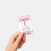 Badge Logo de la photo de l'employé personnalisé Code à  (Manuel / portable)