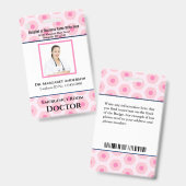 Badge Logo de la photo de l'employé personnalisé Code à  (Avant & arrière)