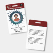 Badge Logo de la photo de l'employé personnalisé Code à  (Avant & arrière)