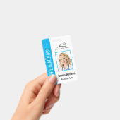 Badge Logo de la photo de l'employé personnalisé Code à  (Manuel / portable)