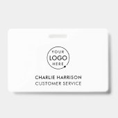 Badge Logo de la société | Custom Employee Staff Minimum (Front)