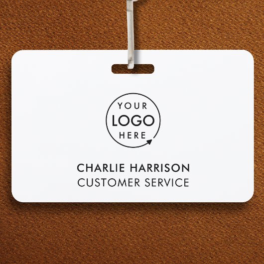 Badge Logo de la société | Custom Employee Staff Minimum