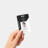 Badge Logo de la société de carte d'identité de l'employ (Manuel / portable)