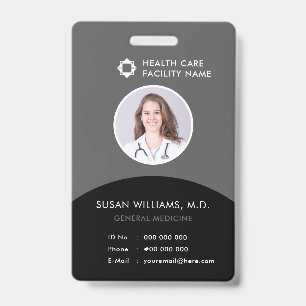 Badge Logo de la société de soins de santé pour la carte
