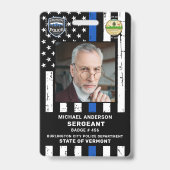 Badge Logo de l'agent de police sur mesure ID du départe (Avant)