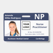 Badge Logo de l'employé de l'hôpital personnalisé Marine (Front)