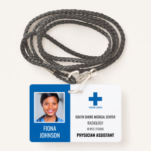 Badge Logo de l'employé Médicale personnalisé - ID photo