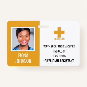 Badge Logo de l'employé Médicale personnalisé - ID photo