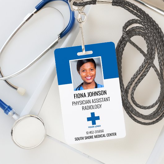 Badge Logo de l'employé Médicale personnalisé - ID photo