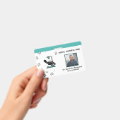 Badge Logo de l'employé - Photo Dentist personnalisé (Manuel / portable)