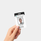 Badge Logo de l'entreprise Code QR Photo Employé (Manuel / portable)