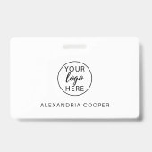 Badge Logo de l'entreprise de l'employé d'entreprise per (Arrière)