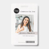 Badge Logo de l'entreprise d'employés d'entreprise moder (Front)