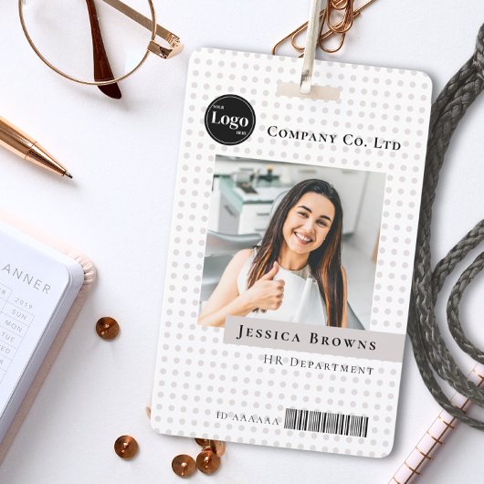 Badge Logo de l'entreprise d'employés d'entreprise moder