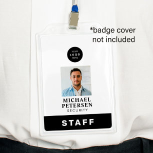 Badge Logo de l'entreprise d'identification de sécurité