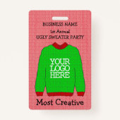 Badge Logo de l'entreprise Green Ugly Sweater Winner Bad (Devant)