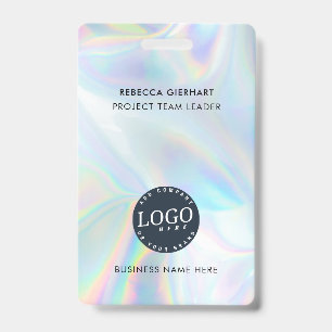 Badge Logo de l'entreprise Identifiant de l'employé holo