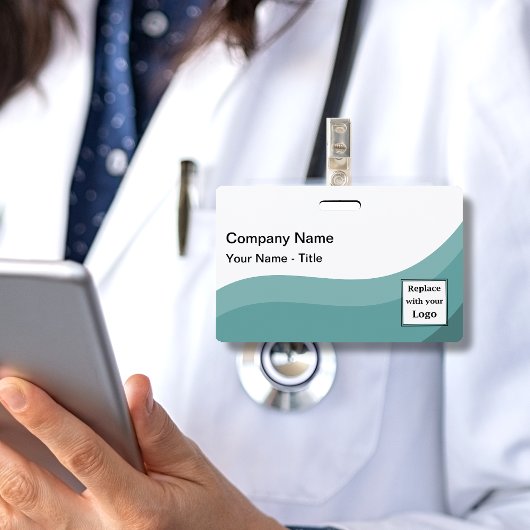 Badge Logo de l'entreprise moderne Sleek Nom du personne