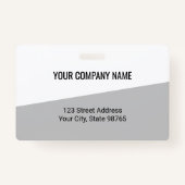 Badge Logo de l'entreprise personnalisé Code à barres Ph (Dos)