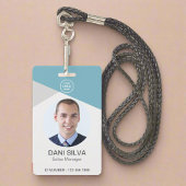 Badge Logo de l'entreprise personnalisée Photo Code de l