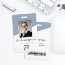 Logo de l'entreprise personnalisée Photo de l'empl