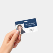 Badge Logo de l'entreprise, Photo de l'employé, Nom, Cod (Manuel / portable)