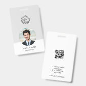 Badge Logo de l'entreprise Photo ID Société (Front & Back)