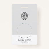 Badge Logo de l'entreprise Photo ID Société (Devant)