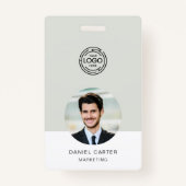 Badge Logo de l'entreprise Photo ID Société (Devant)