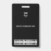 Badge Logo de l'entreprise pour la reconnaissance des em (Arrière)