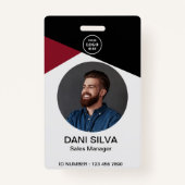 Badge Logo de l'entreprise professionnelle Identifiant d (Devant)