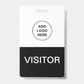 Badge Logo de l'entreprise Visiteur (Arrière)