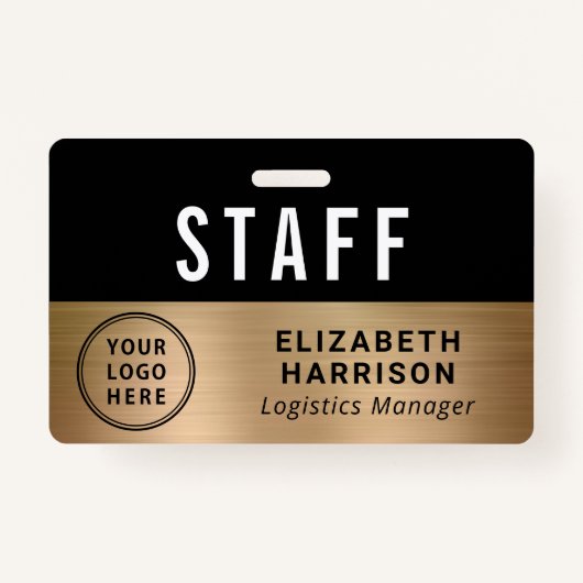 Badge Logo de l'événement de l'entreprise Employé Code O (Devant)