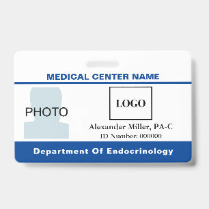 Badge Logo de l'hôpital du centre médical Photo du code 